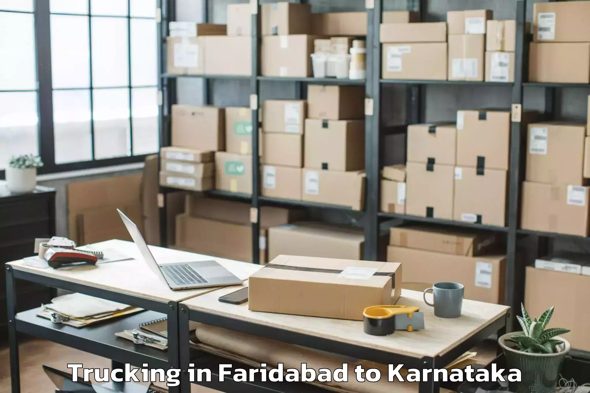 Faridabad to Nexus Mall Koramangala Trucking